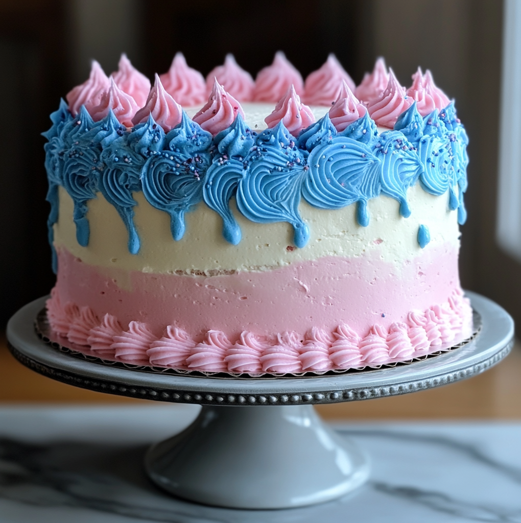 How to Make the Perfect Gender Reveal Cake at Home 4 Gender Reveal Cake 1
